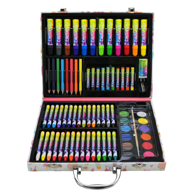 Канцтовари - Набір для малювання Shantou Jinxing Валіза 73 предмета в асортименті (CE150411)#2