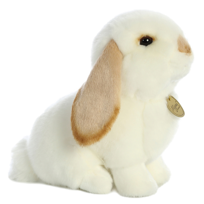 М'які тварини - М'яка іграшка Aurora Кролик висловухий біло-бежевий 23 см (170091B)#3