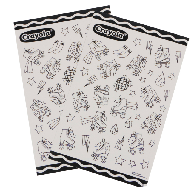 Товари для малювання - Набір для розмальовування Crayola Наліпки Ролер-Диско (15754-B)#2