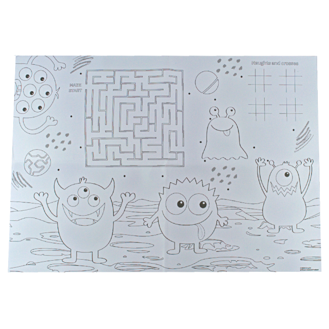 Товари для малювання - Набір для розмальовування Crayola Підложки Монстри (15755-B)#2