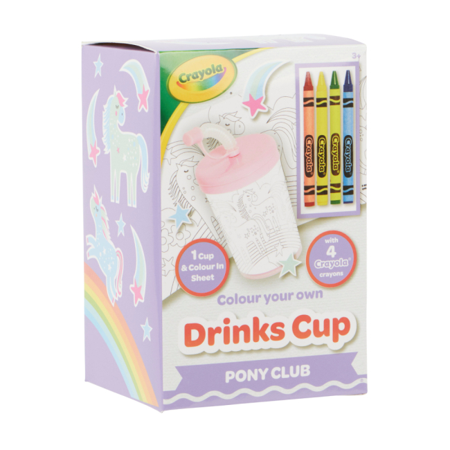 Товари для малювання - Набір для розмальовування Crayola Стаканчик Поні-клуб (15765-B)#2