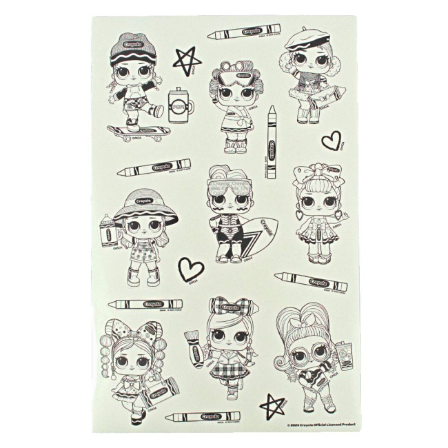 Товары для рисования - Раскраска Crayola Наклейки с фломастерами (35083)#2