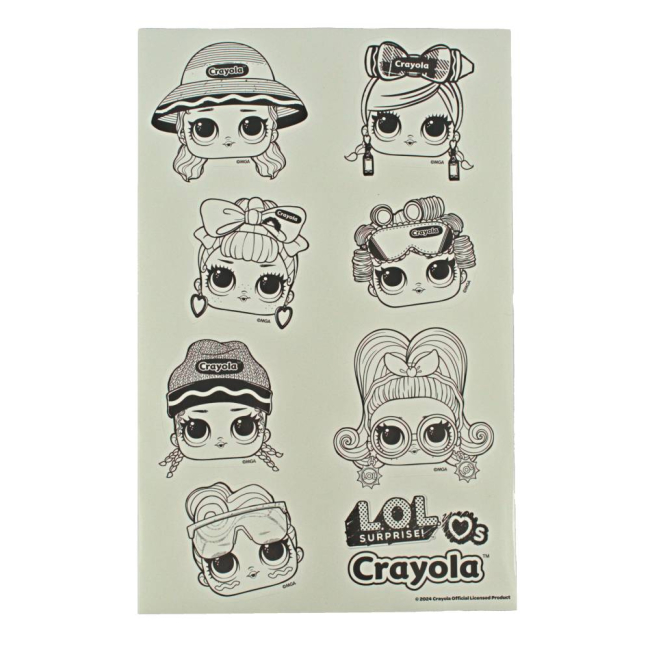 Товары для рисования - Раскраска Crayola Наклейки с фломастерами (35083)#3