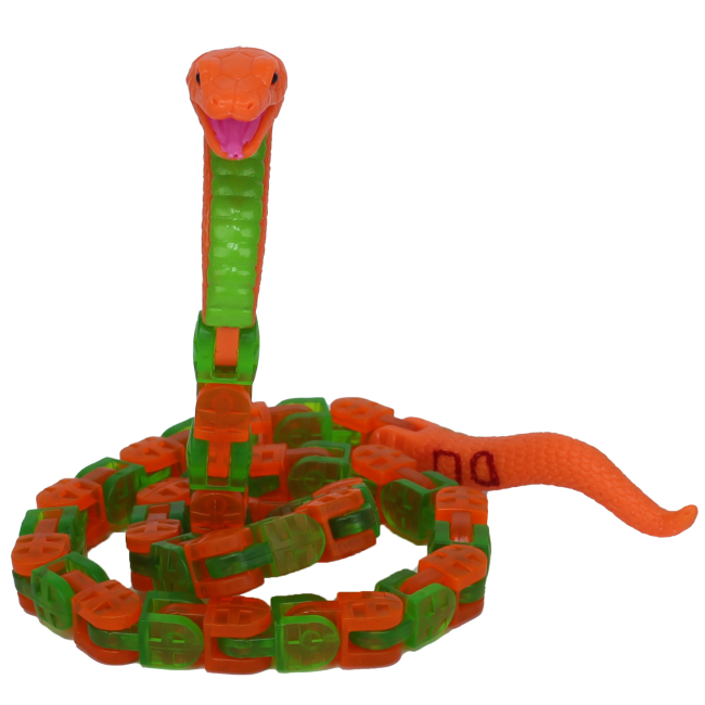 Фігурки тварин - Фігурка Klixx Creaturez Fidget Пітон зелено-червоний (KX130P_A)#2