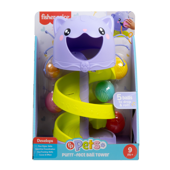 Розвивальні іграшки - Ігровий набір Fisher-Price Весела вежа з кульками (HTW92)#3