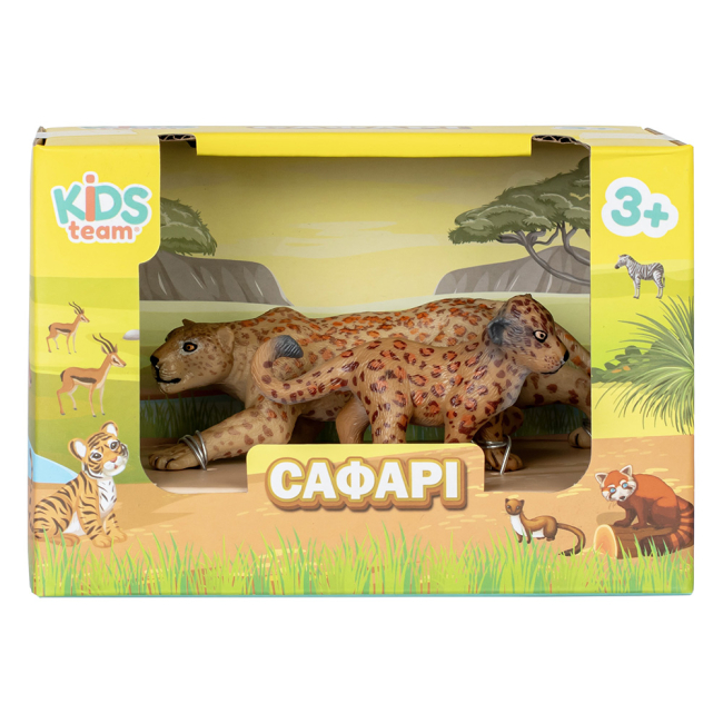 Фігурки тварин - Набір фігурок Kids Team Сафарі Леопард з дитинчам (Q9899-A22/2)#2