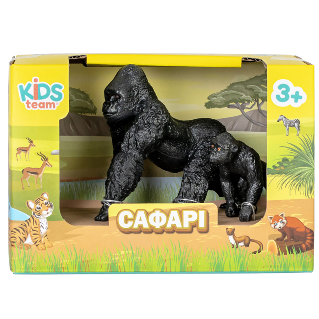 Фігурки тварин - Набір фігурок Kids Team Сафарі Горила з дитинчам (Q9899-A26/1)#2
