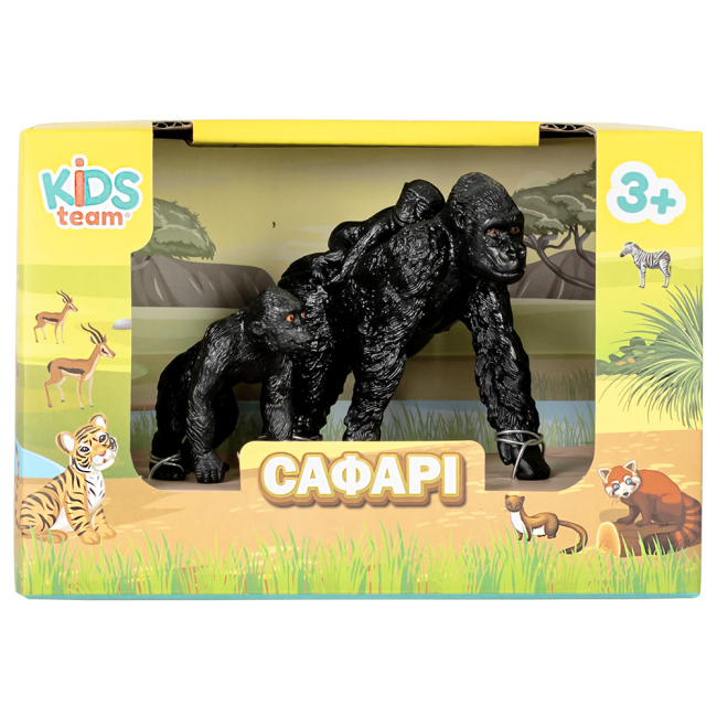 Фигурки животных - Набор фигурок Kids Team Сафари Горилла с детенышами (Q9899-A26/2)#2