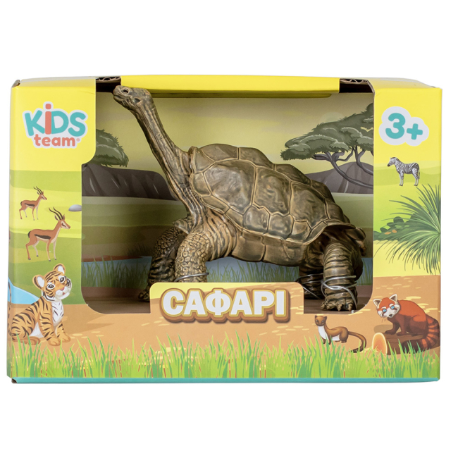 Фигурки животных - Игровая фигурка Kids Team Сафари Абингдонская слоновая черепаха светлая (Q9899-A63/1)#2
