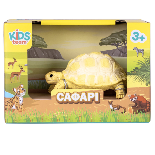 Фигурки животных - Игровая фигурка Kids Team Сафари Египетская черепаха желтая (Q9899-A63/3)#2