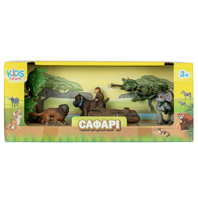 Фигурки животных - Набор фигурок Kids Team Сафари Мандрил и детеныш коала хамелеон тамарин (Q9899-C8/2)#2