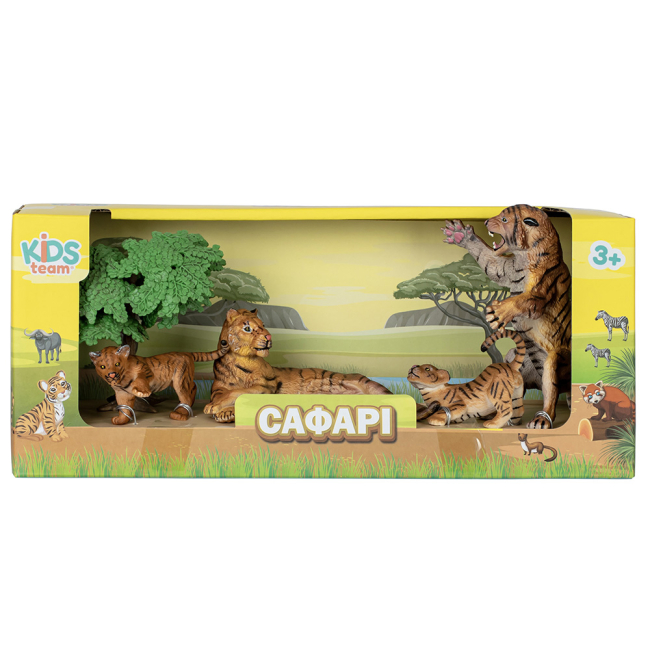 Фігурки тварин - Набір фігурок Kids Team Сафарі Родина тигрів (Q9899-C18/3)#2