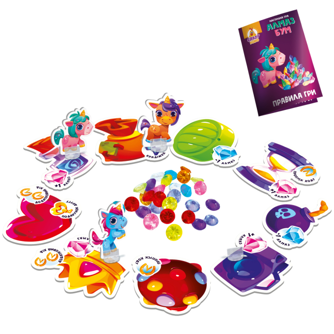 Настольные игры - Настольная игра Vladi Toys Алмаз бум единорожки (VT8055-31)#2