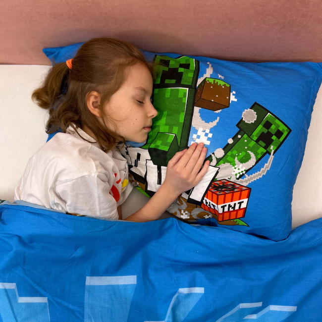 Подушки - Комплект дитячої постільної білизни Halantex Minecraft 140 x 200 см (MNC-282BL)#4