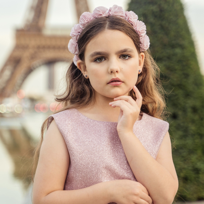 Біжутерія та аксесуари - Обруч Мауа-МІ Зефірки пудровий (0199-0022-17-1)#3