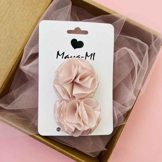 Бижутерия и аксессуары - Заколки Мауа-МІ Зефирки пудровые (0199-0022-3-1)#2