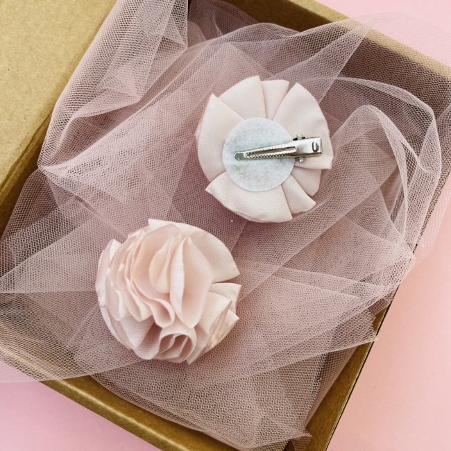Бижутерия и аксессуары - Заколки Мауа-МІ Зефирки пудровые (0199-0022-3-1)#3