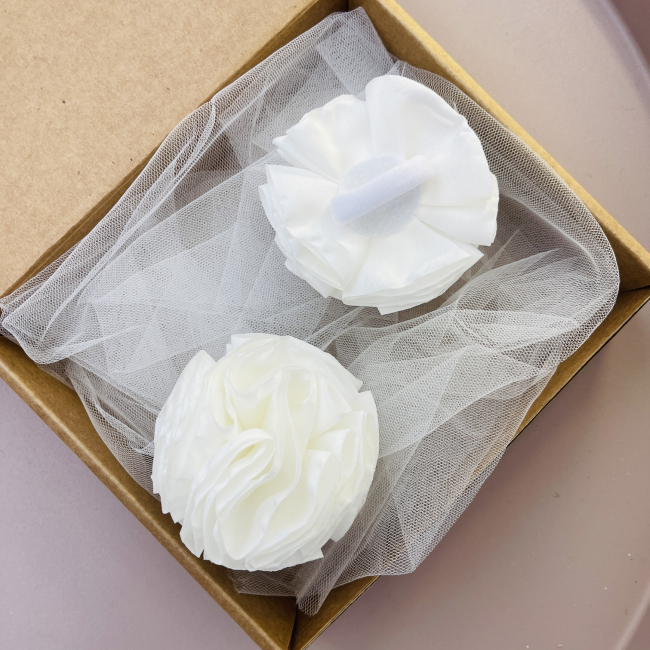 Бижутерия и аксессуары - Бант Мауа-МІ Зефирки молочный (0199-0023-10-1)#3