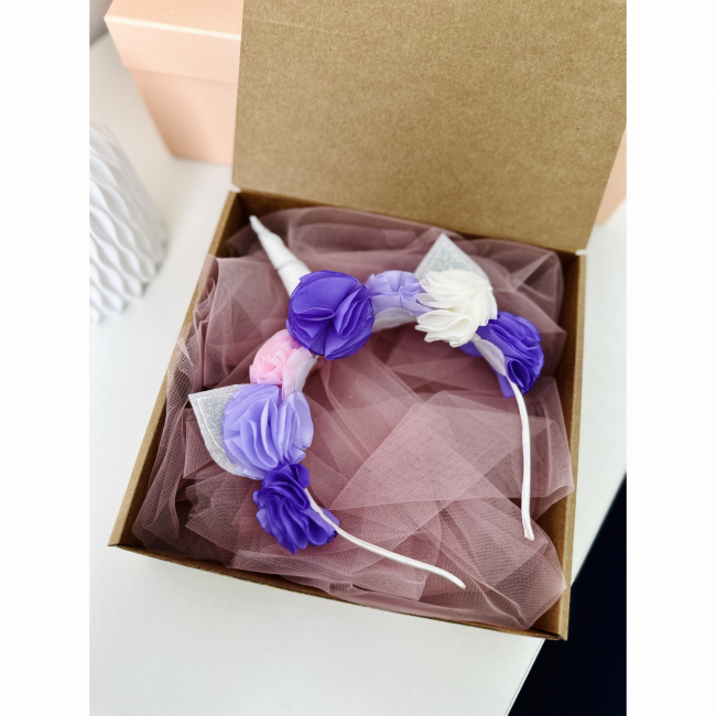 Біжутерія та аксесуари - Обруч Мауа-МІ Єдиноріг білий (0199-0090-2-1)#2