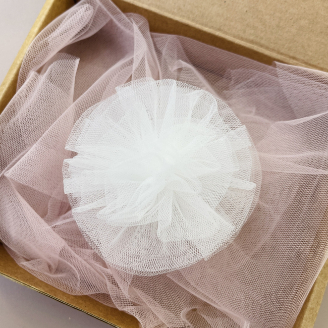 Бижутерия и аксессуары - Заколка Мауа-МІ Пиончик молочный (0199-0129-4-2)#2