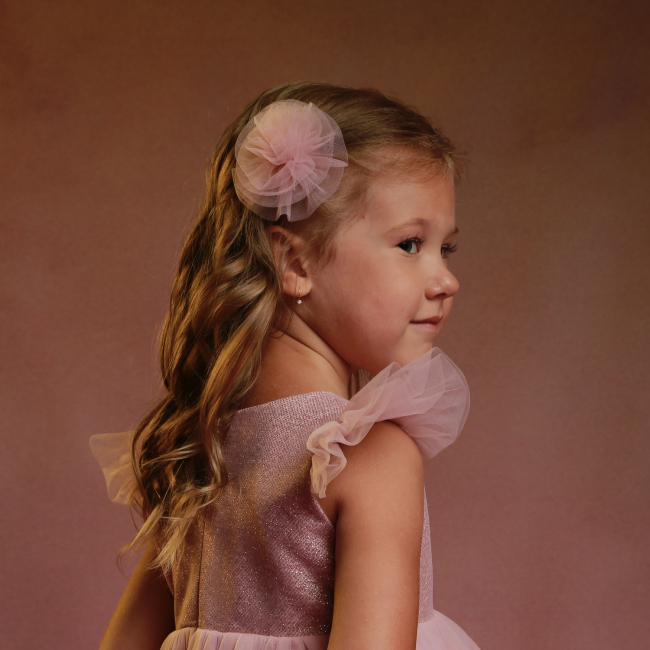 Бижутерия и аксессуары - Заколка Мауа-МІ Пиончик пудровый (0199-0129-5-2)#2