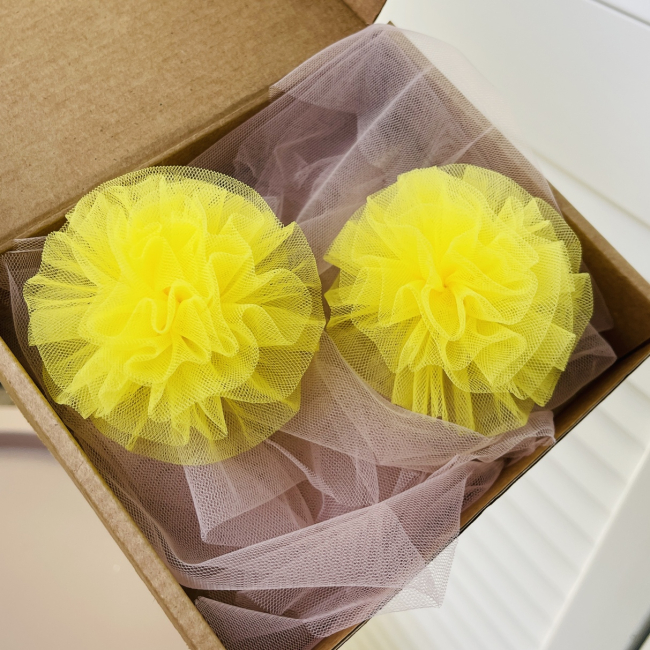 Бижутерия и аксессуары - Бант Мауа-МІ Пиончик мини желтый (0199-0130-4)#2