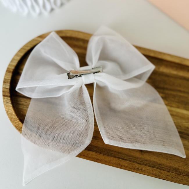 Біжутерія та аксесуари - Заколка Мауа-МІ Бантик Невагомість молочний (0199-0147-2-1)#2