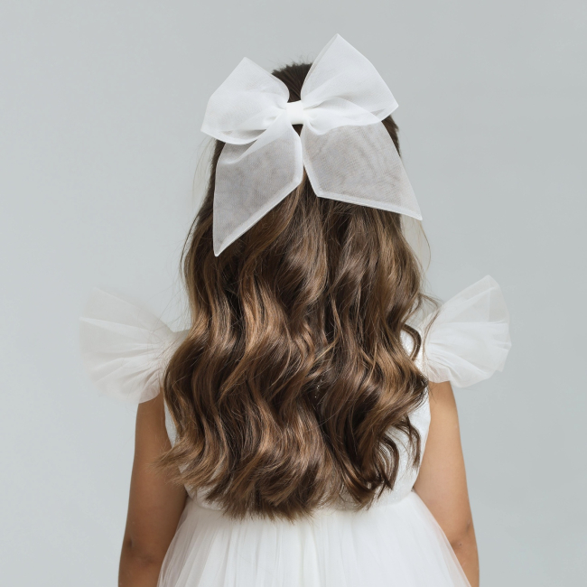 Біжутерія та аксесуари - Заколка Мауа-МІ Бантик Невагомість молочний (0199-0147-2-1)#3