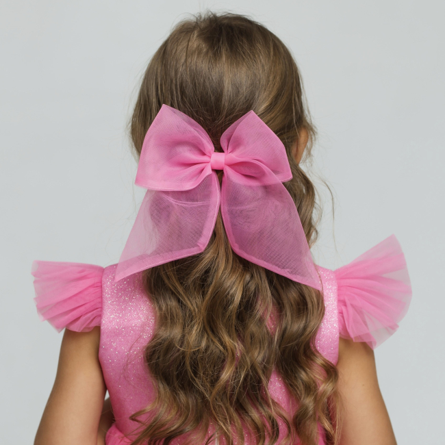 Бижутерия и аксессуары - Заколка Мауа-МІ Бантик Невесомость ярко-розовый (0199-0147-3-1)#4