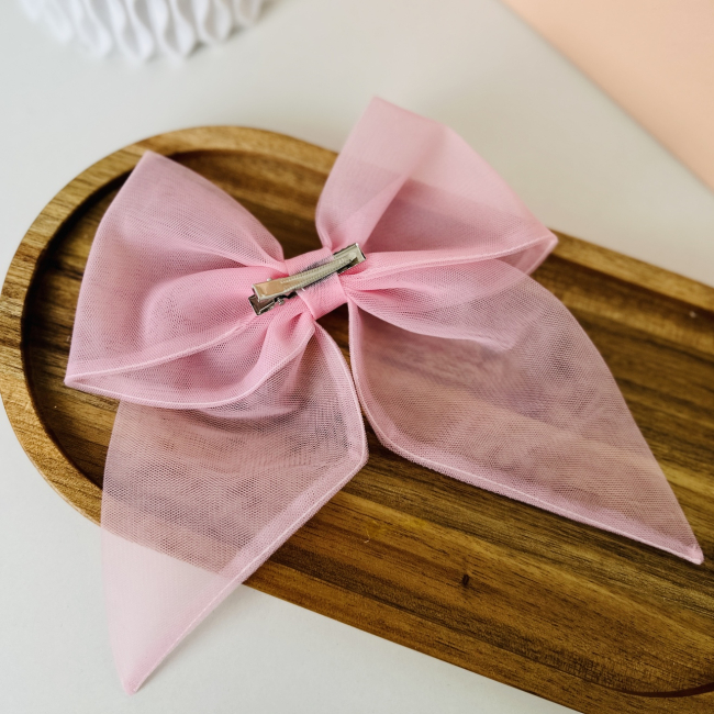 Біжутерія та аксесуари - Заколка Мауа-МІ Бантик Невагомість світло-рожевий (0199-0147-4-1)#2