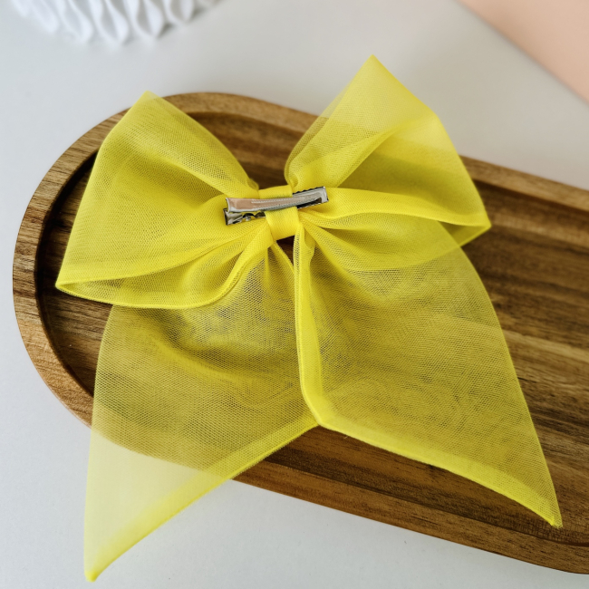 Біжутерія та аксесуари - Заколка Мауа-МІ Бантик Невагомість жовтий (0199-0147-8-1)#3