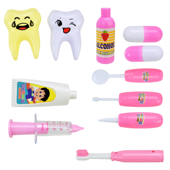 Наборы профессий - Игровой набор врача Shantou Jinxing в чемодане розовый (9901-31/31A/1)#3