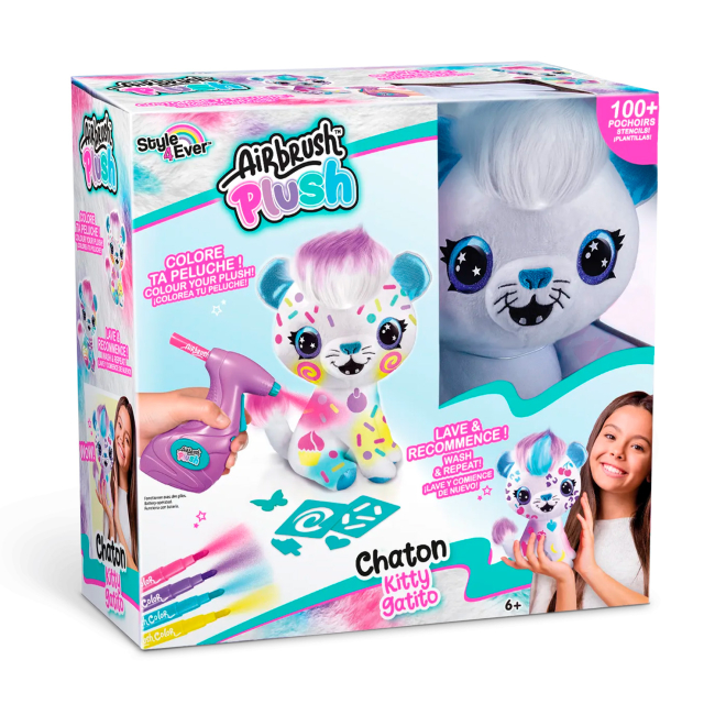 Набори для творчості - Набір для творчості Canal Toys Diy Airbrush plush Кошеня (OFG272/1)#6