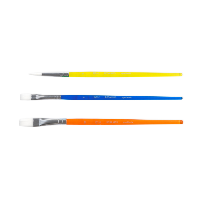 Канцтовары - Набор кистей Rosa Kids 3 шт (184164)#2