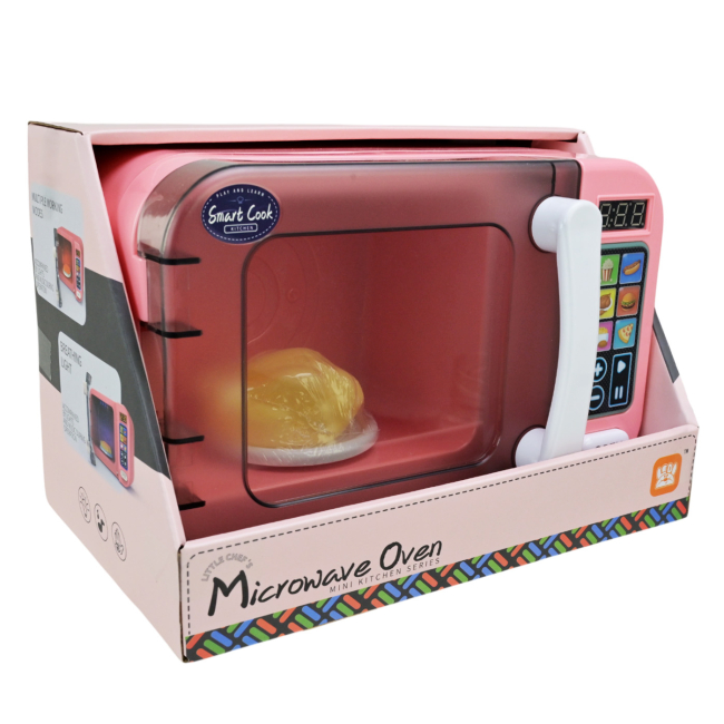 Детские кухни и бытовая техника - Игровой набор Країна Іграшок Микроволновая печь розовая печь (LD-883A/B/1)#3