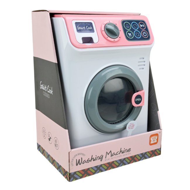 Детские кухни и бытовая техника - Игрушка Країна Іграшок Стиральная машина розовая (LD-885A/B/1)#3
