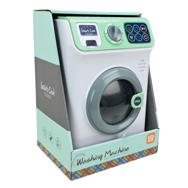 Дитячі кухні та побутова техніка - Іграшка Країна Іграшок Пральна машина зелена (LD-885A/B/2)#4