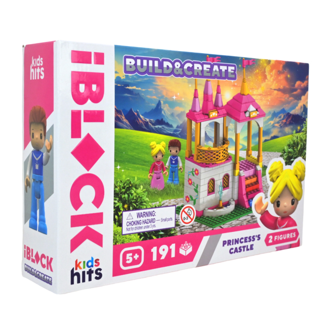 Конструкторы с уникальными деталями - Конструктор IBLOCK Build & create Princess's castle 191 деталь (KH08/007/2)#2