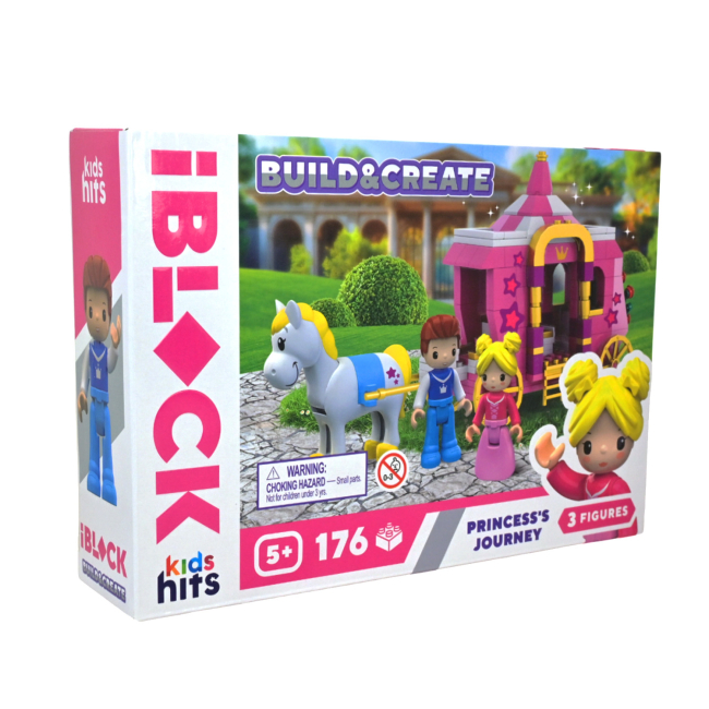 Конструкторы с уникальными деталями - Конструктор IBLOCK Build & create Princess's journey 176 деталей (KH08/007/3)#2