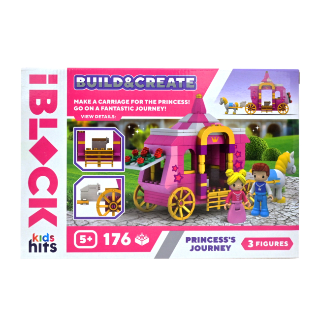 Конструкторы с уникальными деталями - Конструктор IBLOCK Build & create Princess's journey 176 деталей (KH08/007/3)#3