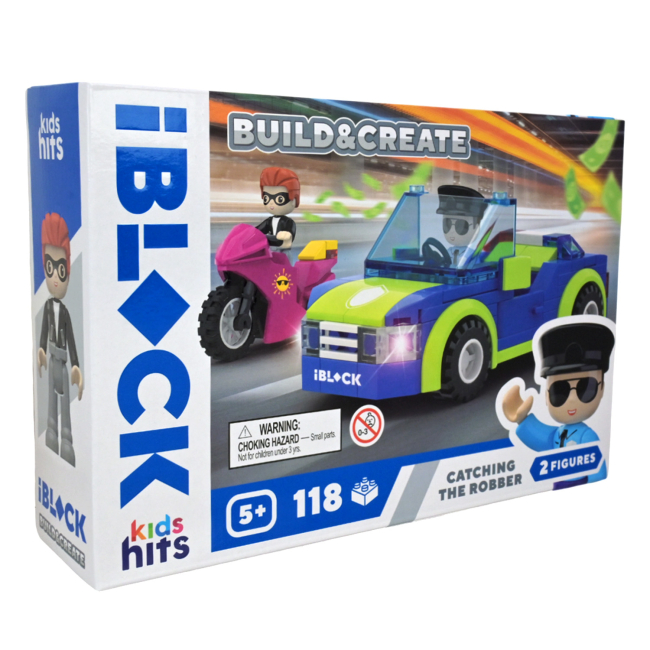Конструктори з унікальними деталями - Конструктор IBLOCK Build & create Catching the robber 118 деталей (KH41/003/2)#2