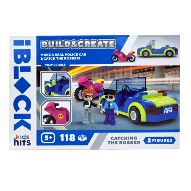 Конструктори з унікальними деталями - Конструктор IBLOCK Build & create Catching the robber 118 деталей (KH41/003/2)#3