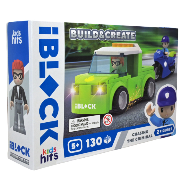 Конструктори з унікальними деталями - Конструктор IBLOCK Build & create Chasing the criminal 130 деталей (KH41/003/4)#2