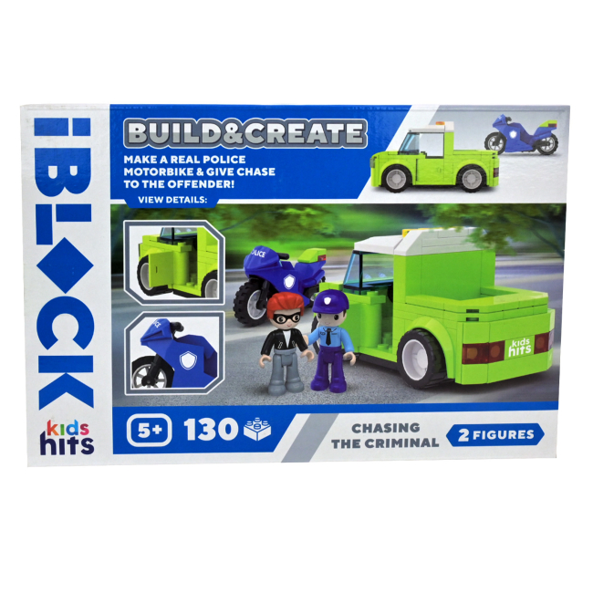 Конструктори з унікальними деталями - Конструктор IBLOCK Build & create Chasing the criminal 130 деталей (KH41/003/4)#3