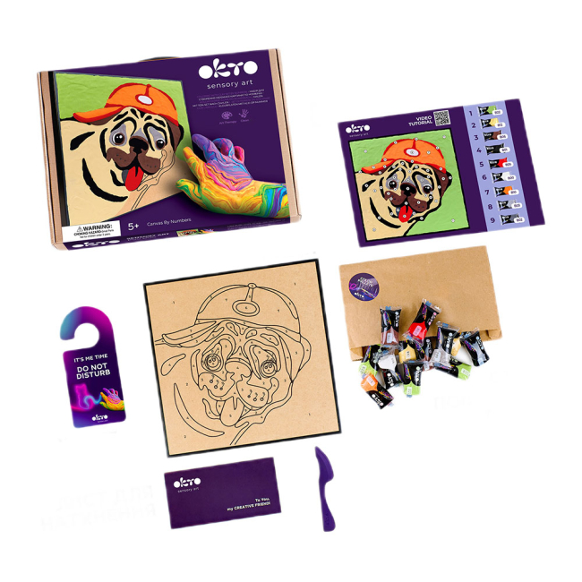 Наборы для лепки - Набор для творчества OKTO Мопс (20029)#2