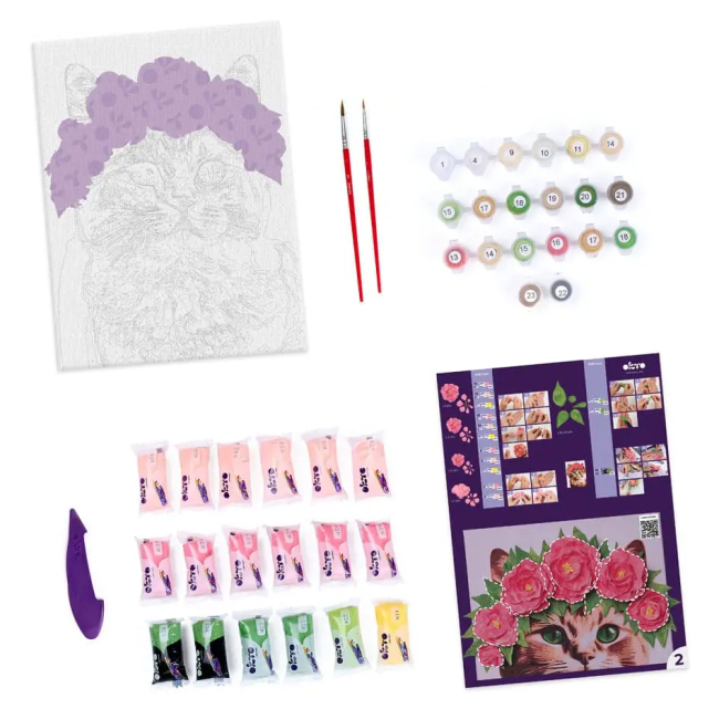 Товары для рисования - Картина по номерам ОКТО Изящная кошечка (30001)#2