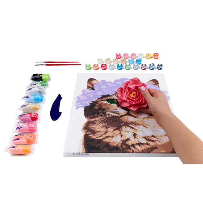 Товары для рисования - Картина по номерам ОКТО Изящная кошечка (30001)#3