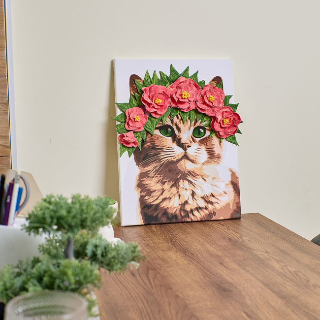 Товары для рисования - Картина по номерам ОКТО Изящная кошечка (30001)#4