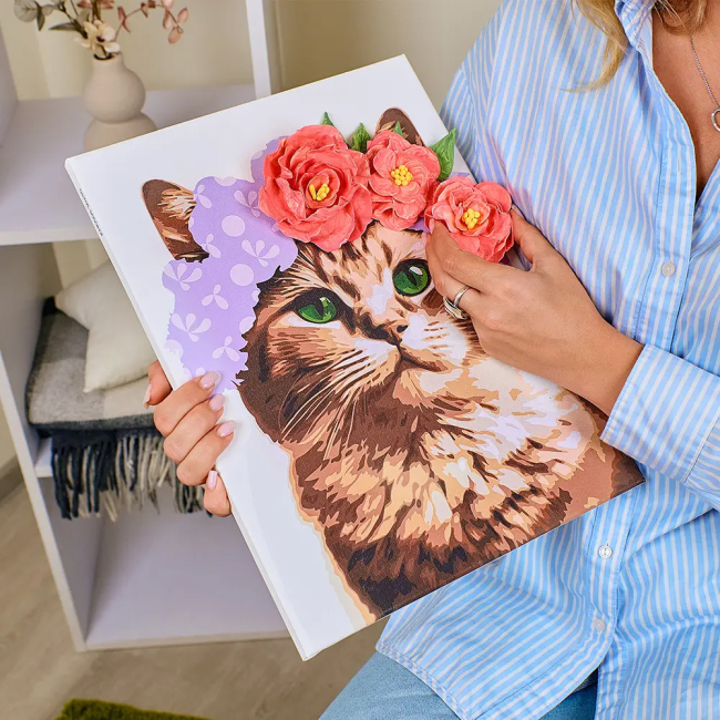 Товары для рисования - Картина по номерам ОКТО Изящная кошечка (30001)#6
