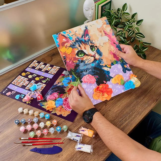 Товары для рисования - Картина по номерам ОКТО Пушистый котик (30003)#3